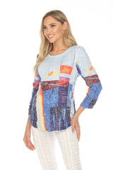 Round-Neck Top - Rainbow Daiquiri - CARINE