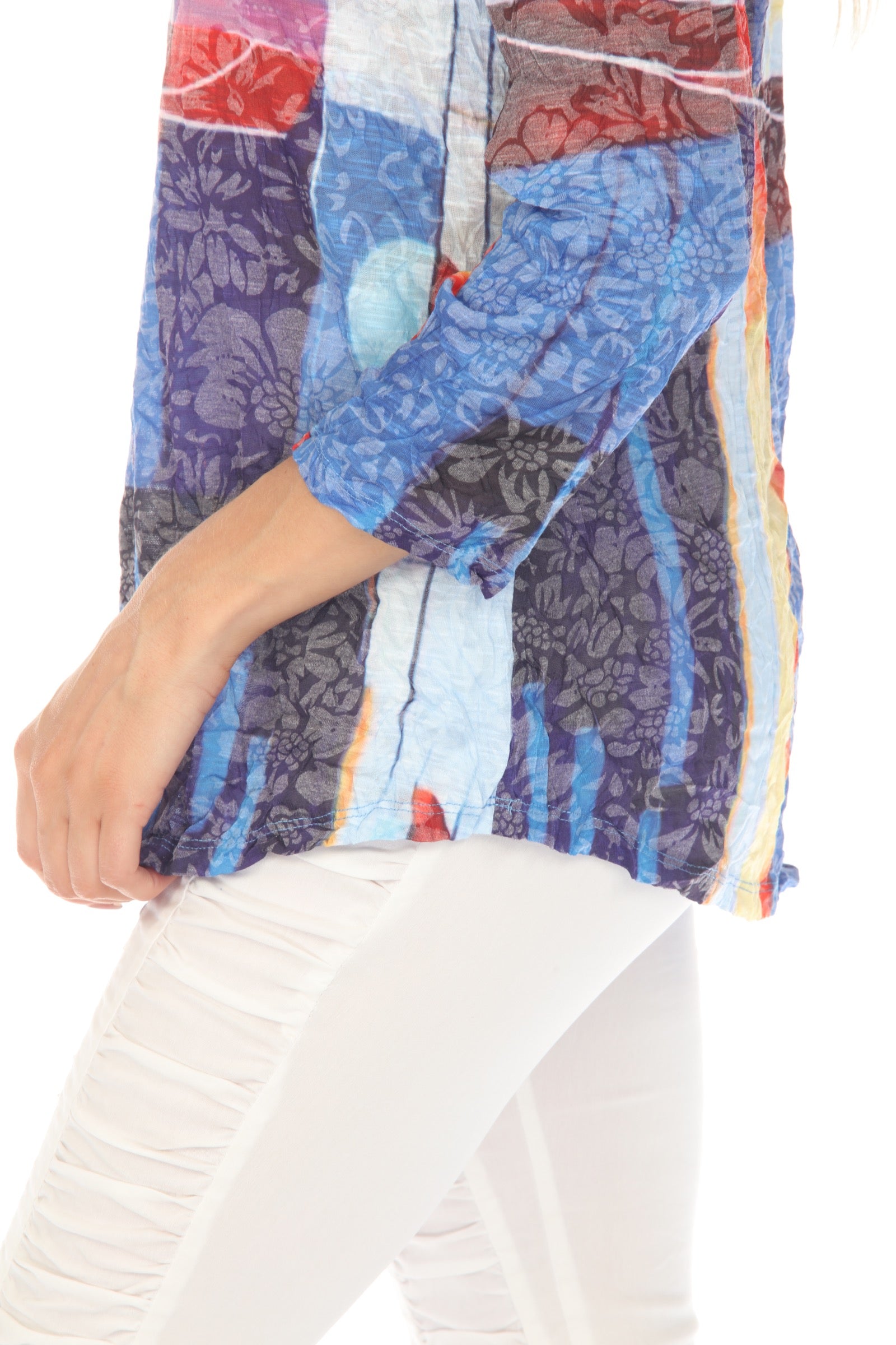 Round-Neck Top - Rainbow Daiquiri - CARINE