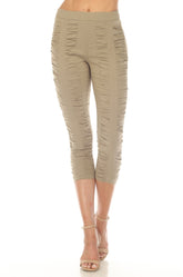 Ruched Legging Capri - CARINE