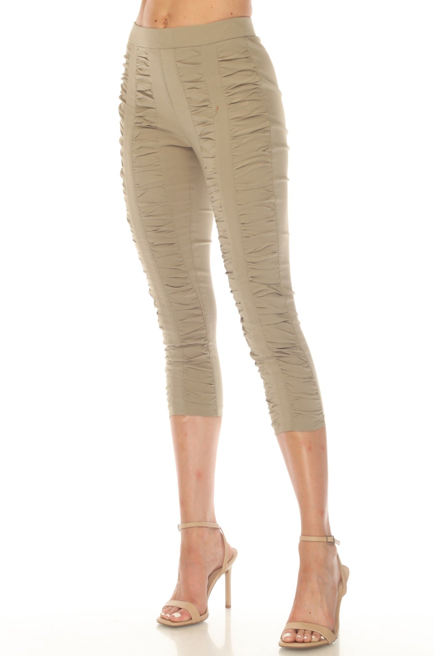 Ruched Legging Capri - CARINE