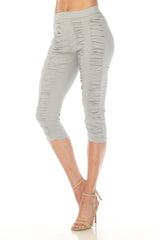 Ruched Legging Capri - CARINE