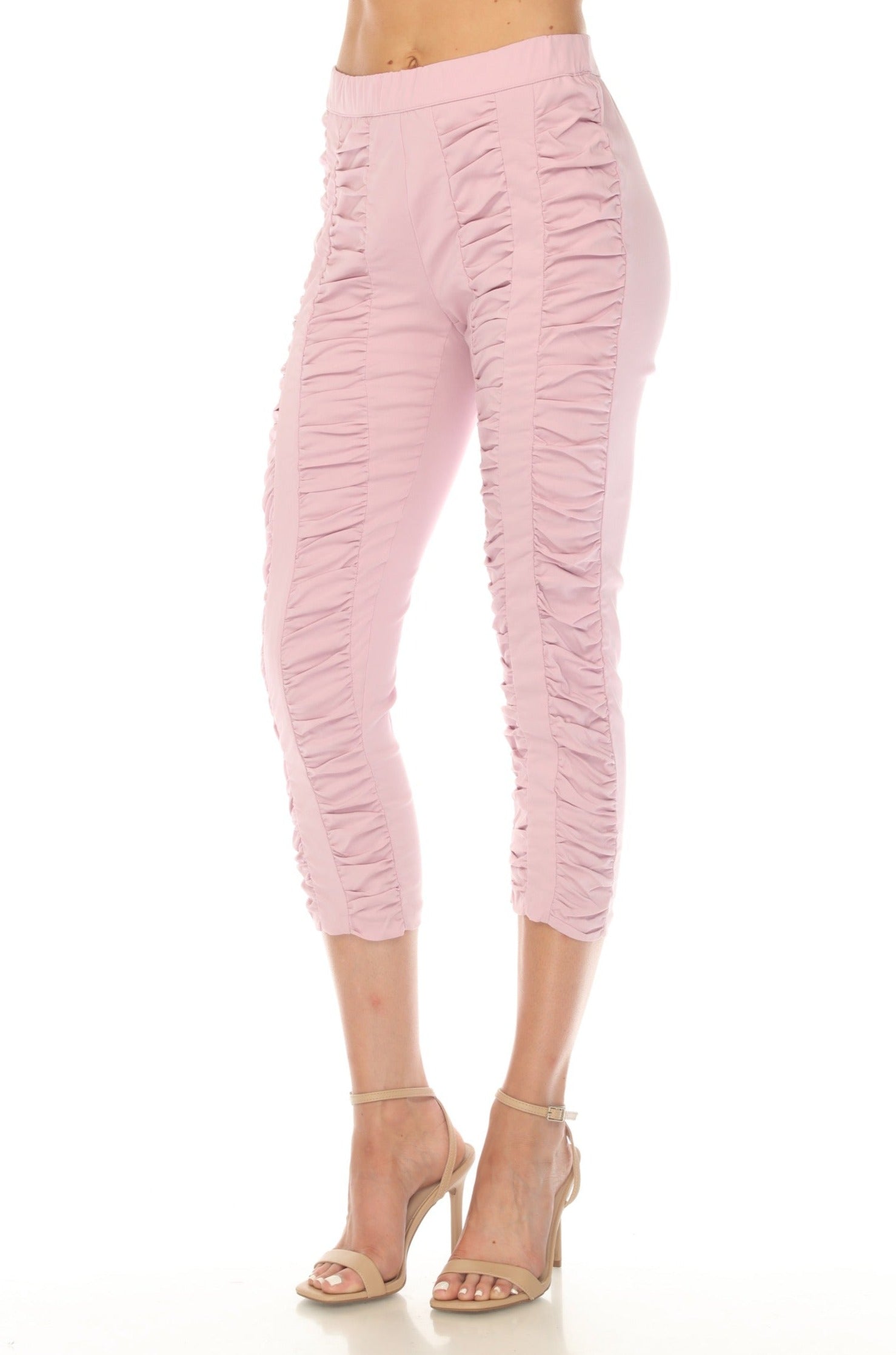 Ruched Legging Capri - CARINE