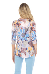 V-Neck Top - Spring Medley - CARINE