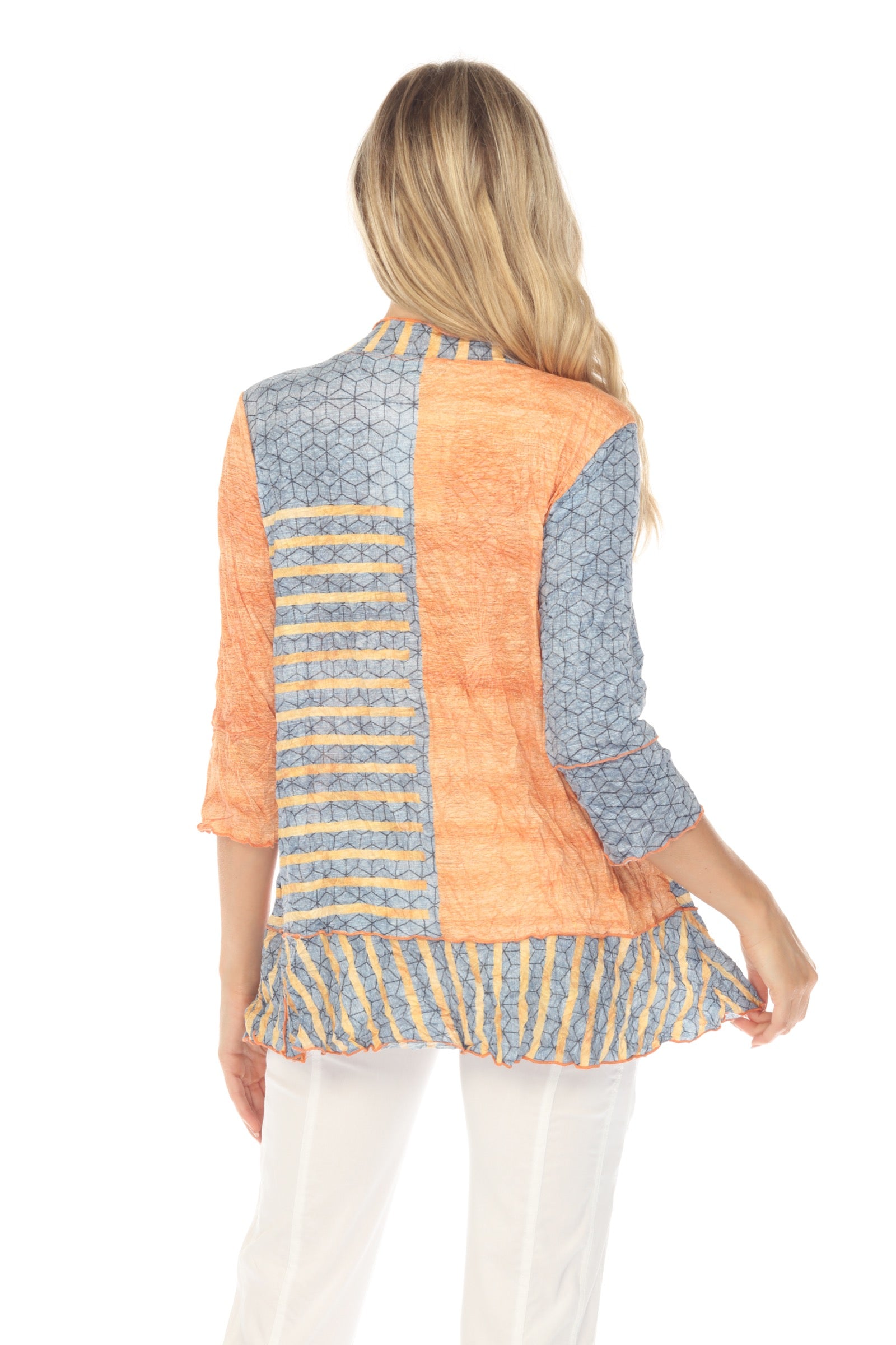 Madeline Top - Tangerine Stripes - CARINE