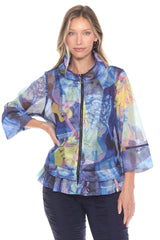 Mesh Zip Swing Jacket - Acoustic Vibe - CARINE