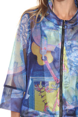 Mesh Zip Swing Jacket - Acoustic Vibe - CARINE