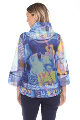 Mesh Zip Swing Jacket - Acoustic Vibe - CARINE