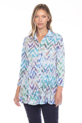 Selena Shirt - Chevron Haze - CARINE