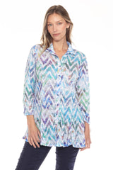 Selena Shirt - Chevron Haze - CARINE