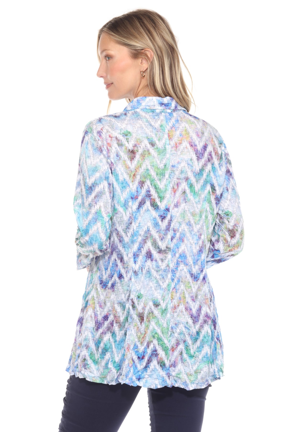 Selena Shirt - Chevron Haze - CARINE
