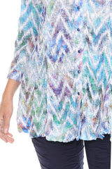 Selena Shirt - Chevron Haze - CARINE