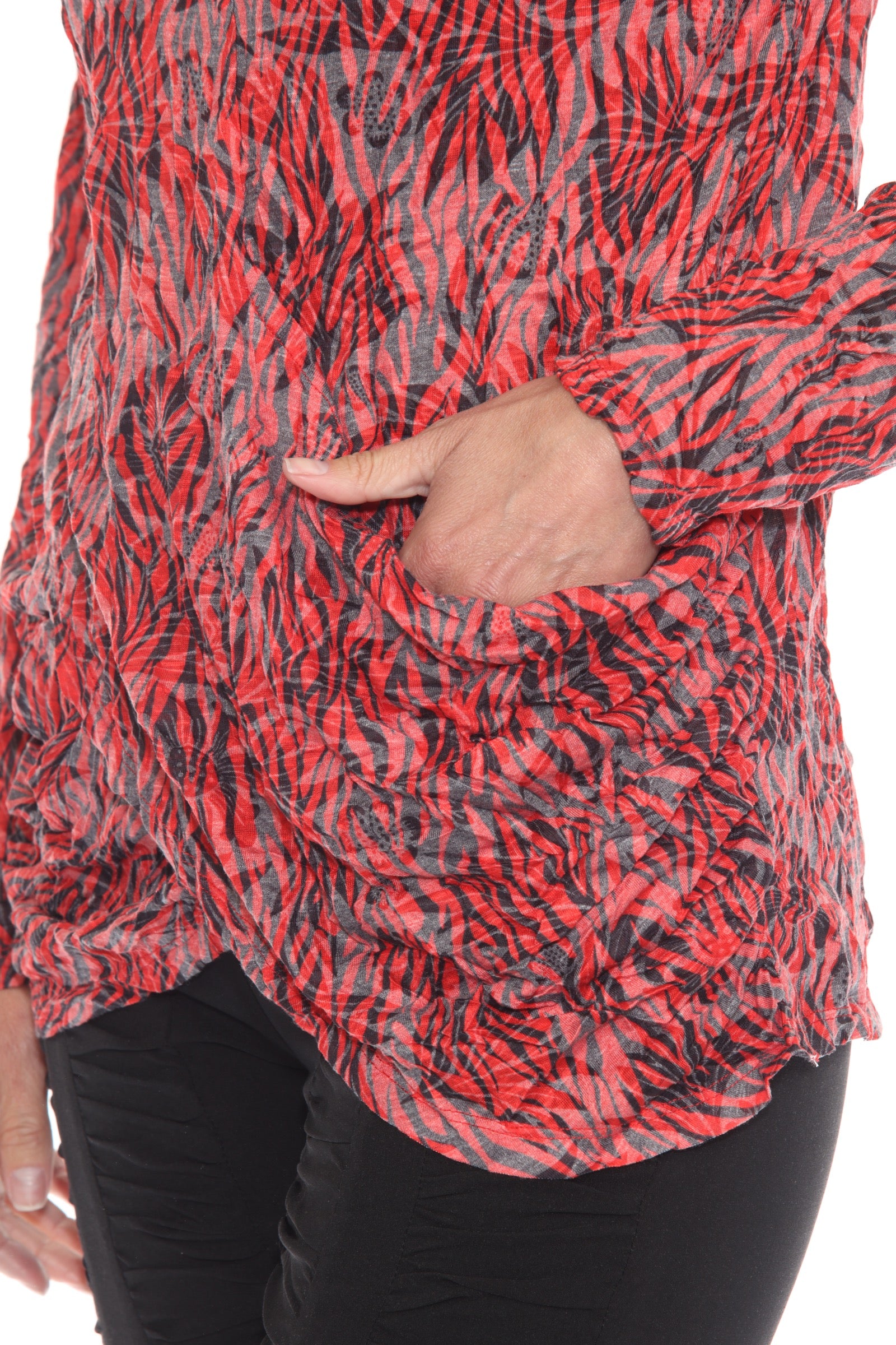 Evelyn Top - Crimson Vines - CARINE