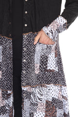 Duster Dress Jacket - Mocha Patch - CARINE