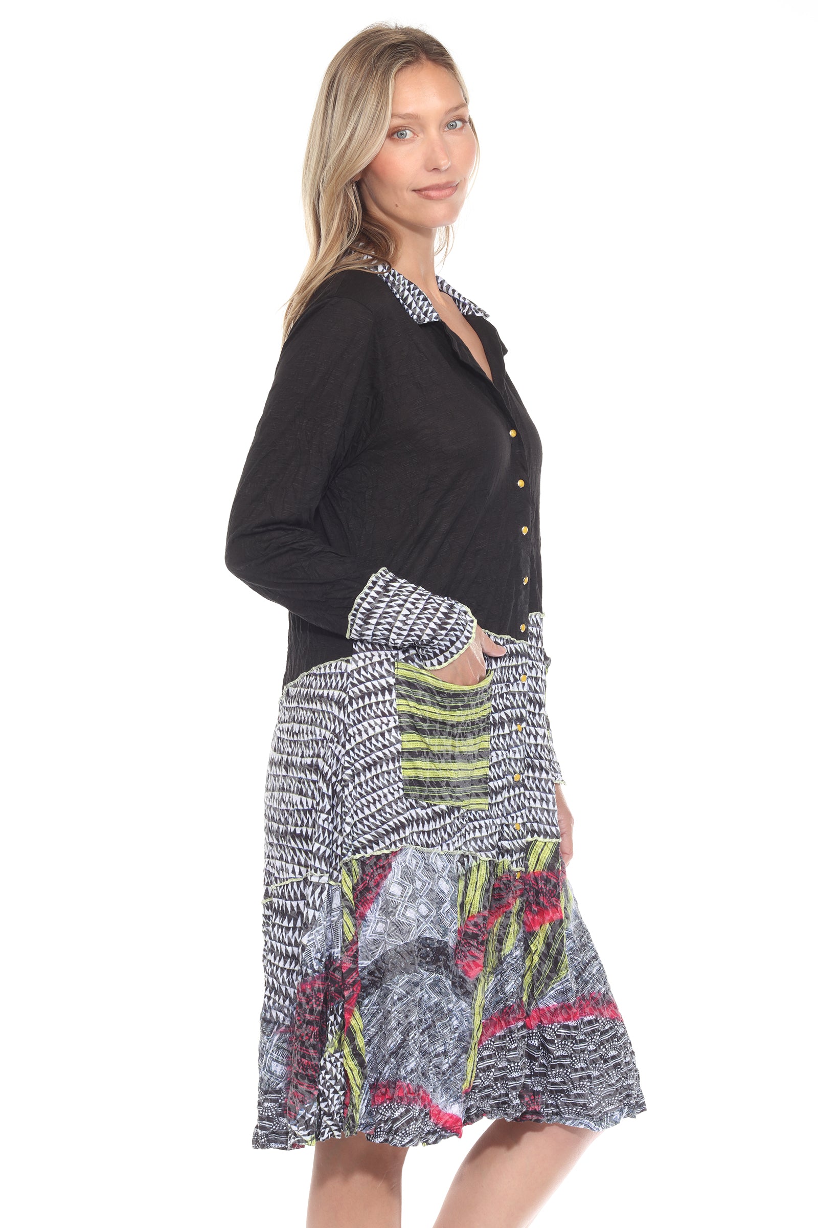 Duster Dress Jacket - Spectrum Dash - CARINE