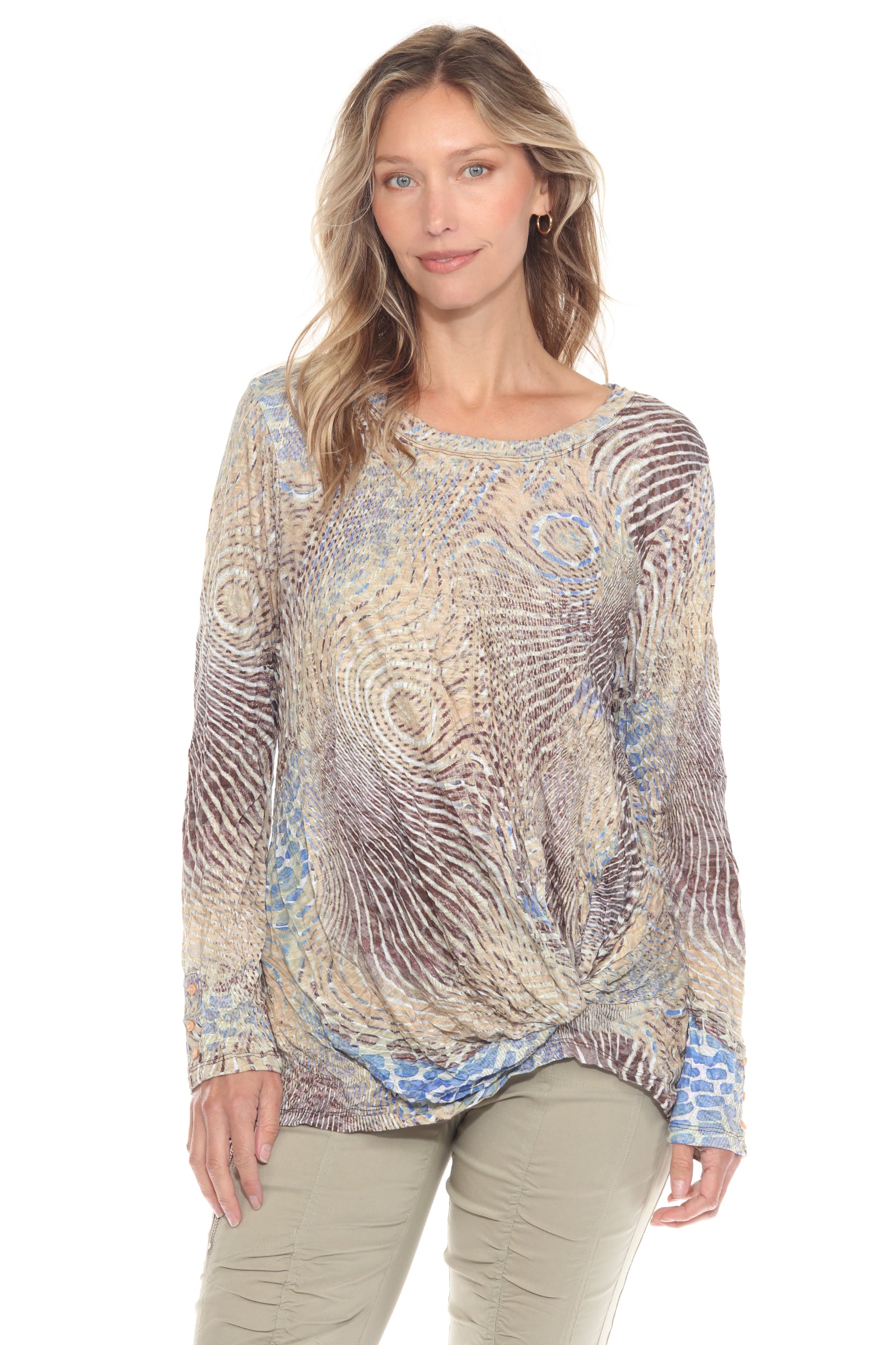 Layla Top - Sand Swirl - CARINE