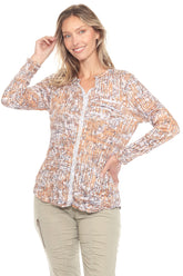 Pamela Top L/S - Gold Weave - CARINE