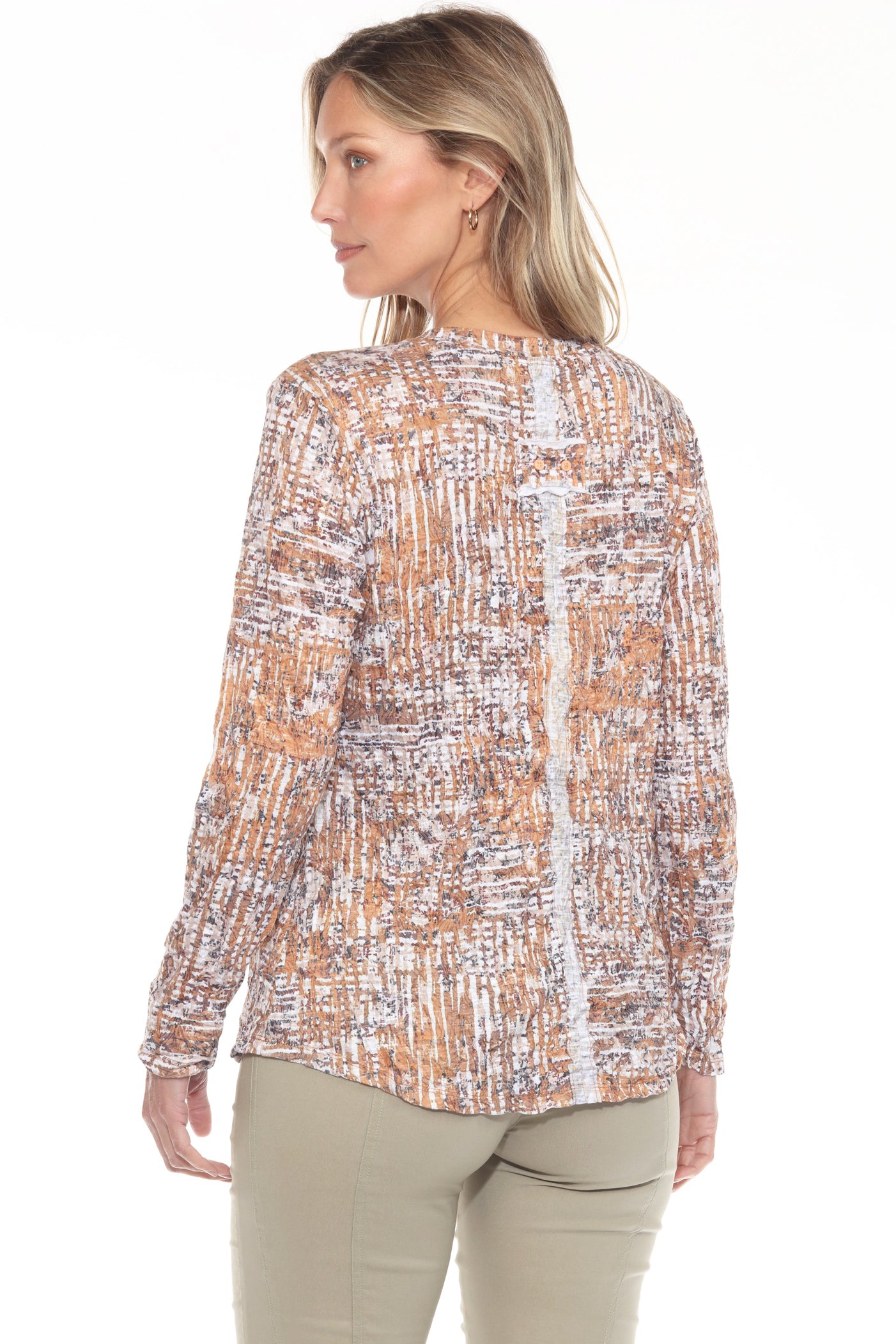 Pamela Top L/S - Gold Weave - CARINE