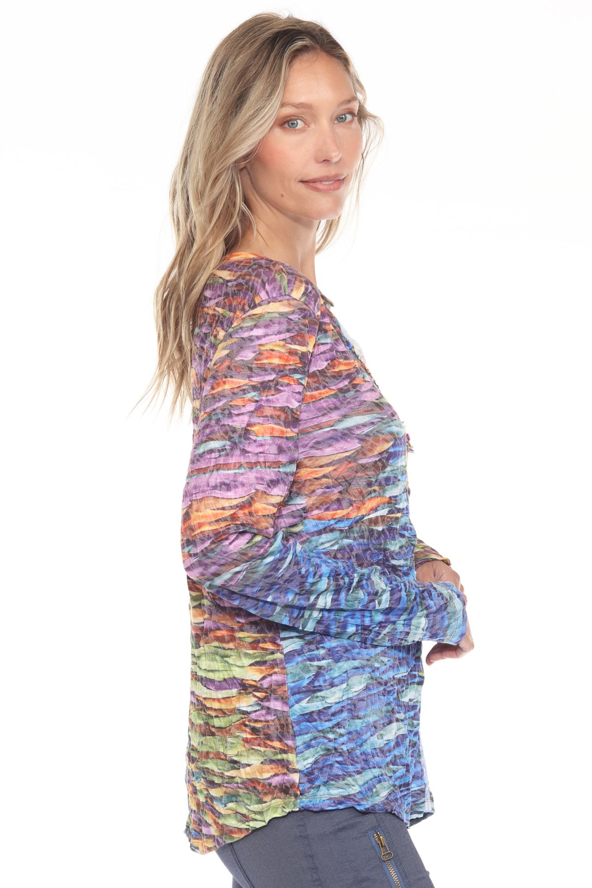 Pamela Top L/S - Sunset Ribbons - CARINE