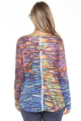 Pamela Top L/S - Sunset Ribbons - CARINE