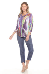 Round-Neck Top - Fusion Drift - CARINE