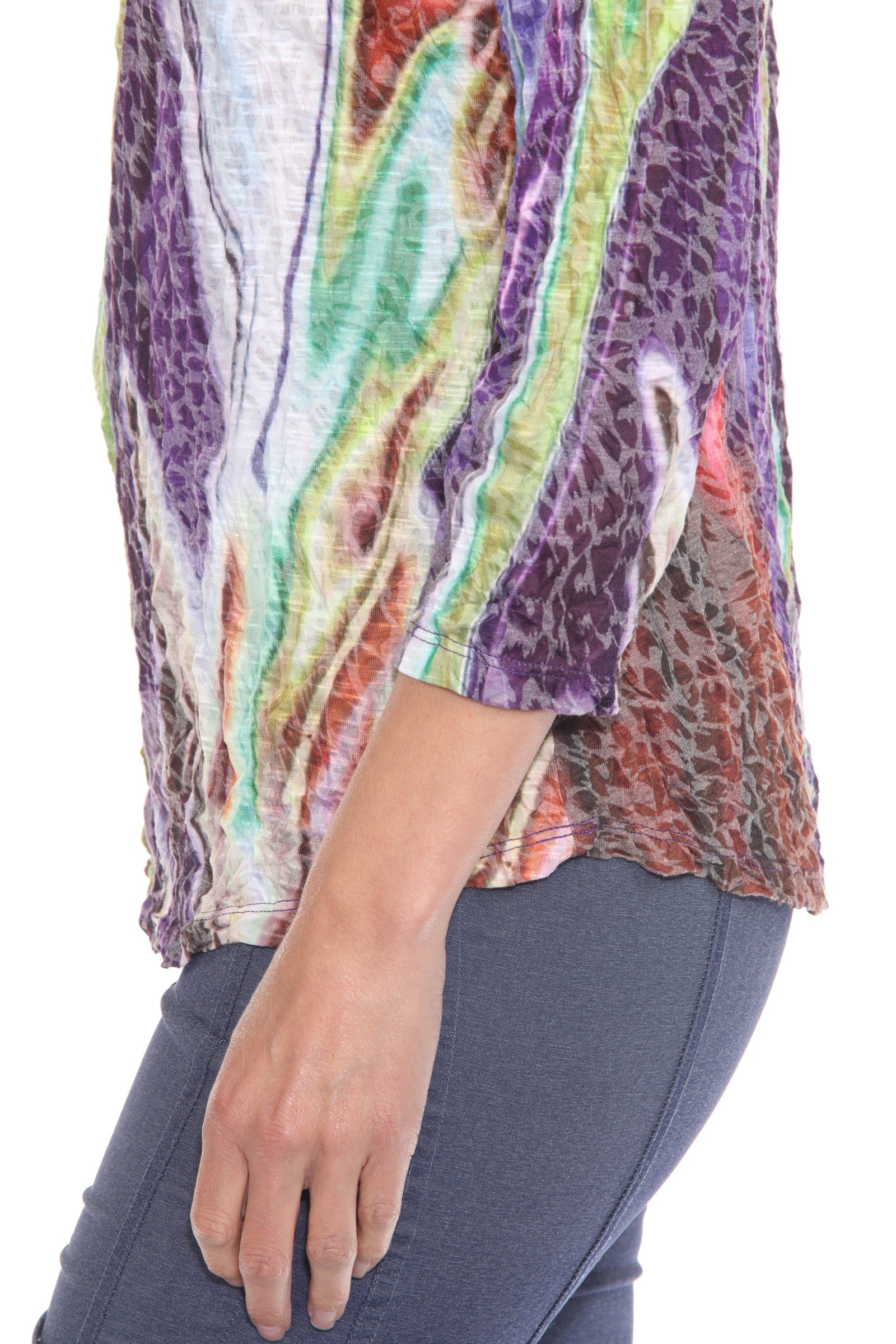 Round-Neck Top - Fusion Drift - CARINE