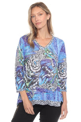 Julia Top - Sapphire Flutter - CARINE