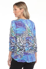 Julia Top - Sapphire Flutter - CARINE