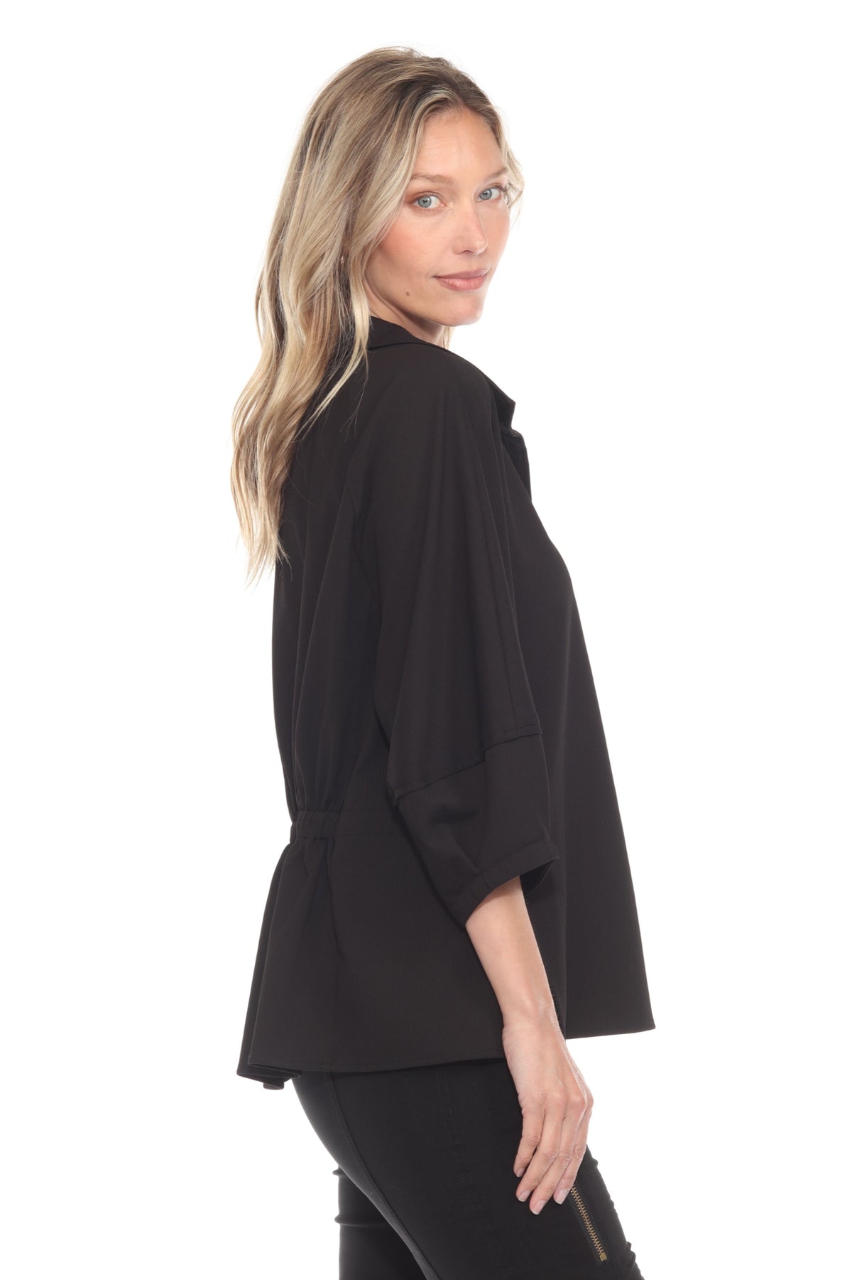 Ornate Button Collared Top - CARINE