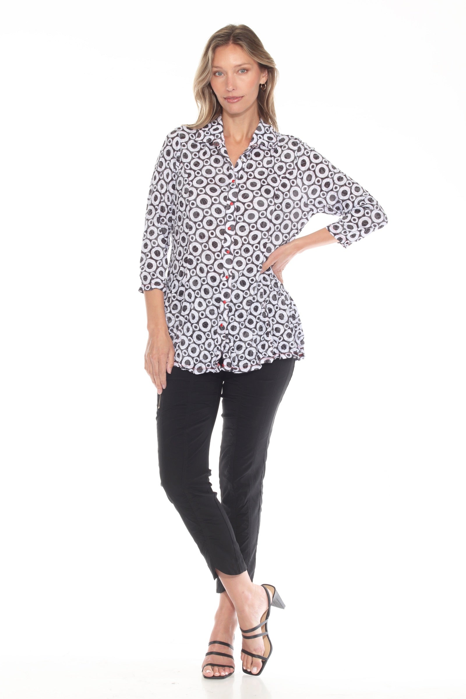 Selena Shirt - Retro Dots - CARINE