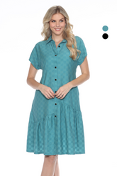 Textured Oxford Dress - CARINE