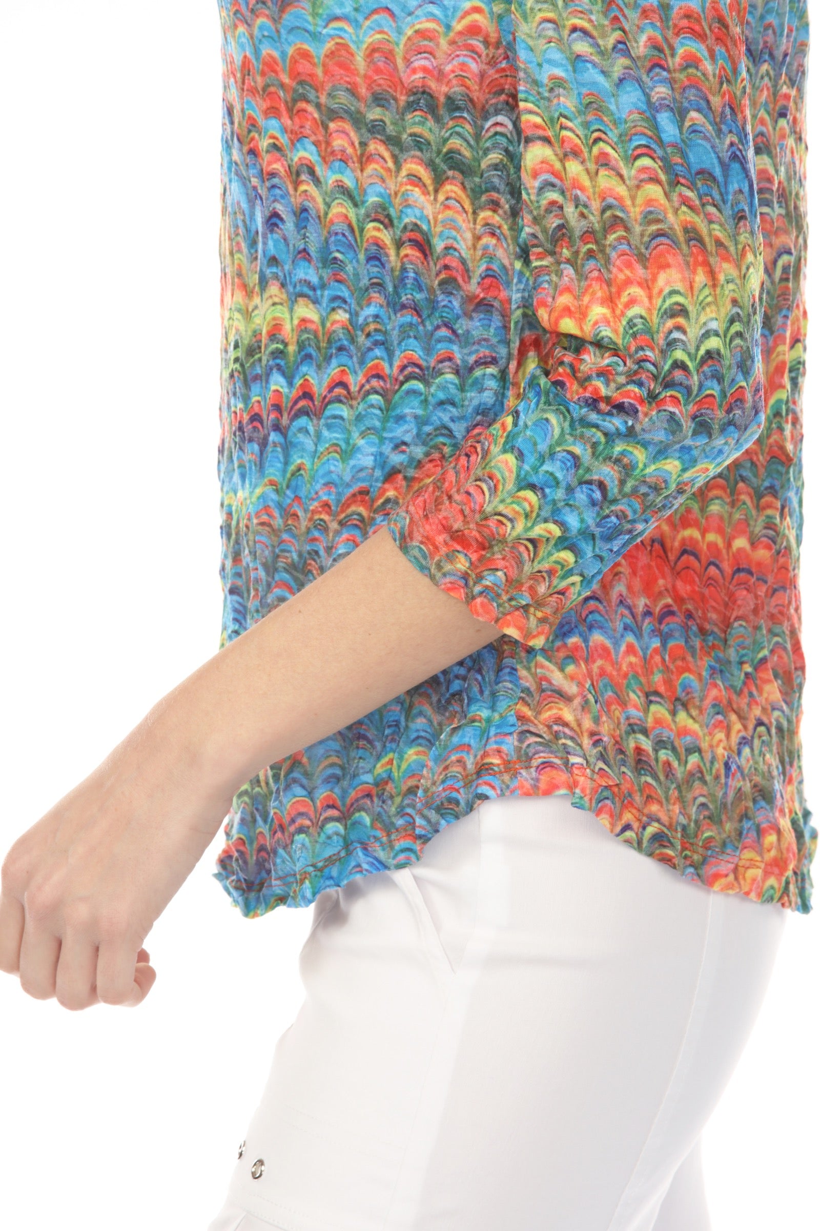 V-Neck Top - Chroma Pulse - CARINE