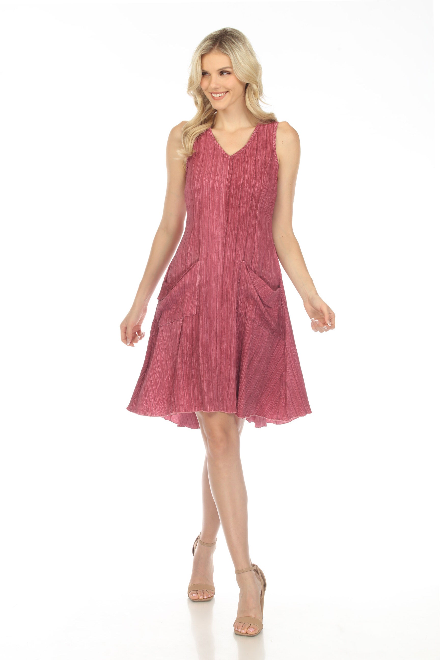 Sleeveless Two Pocket Sundress - CARINE