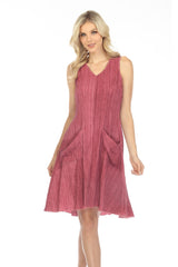 Sleeveless Two Pocket Sundress - CARINE