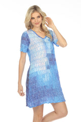 Short Sleeve Dress - Ice Sheet - CARINE