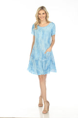 Riley Dress - Wispy Sky - CARINE