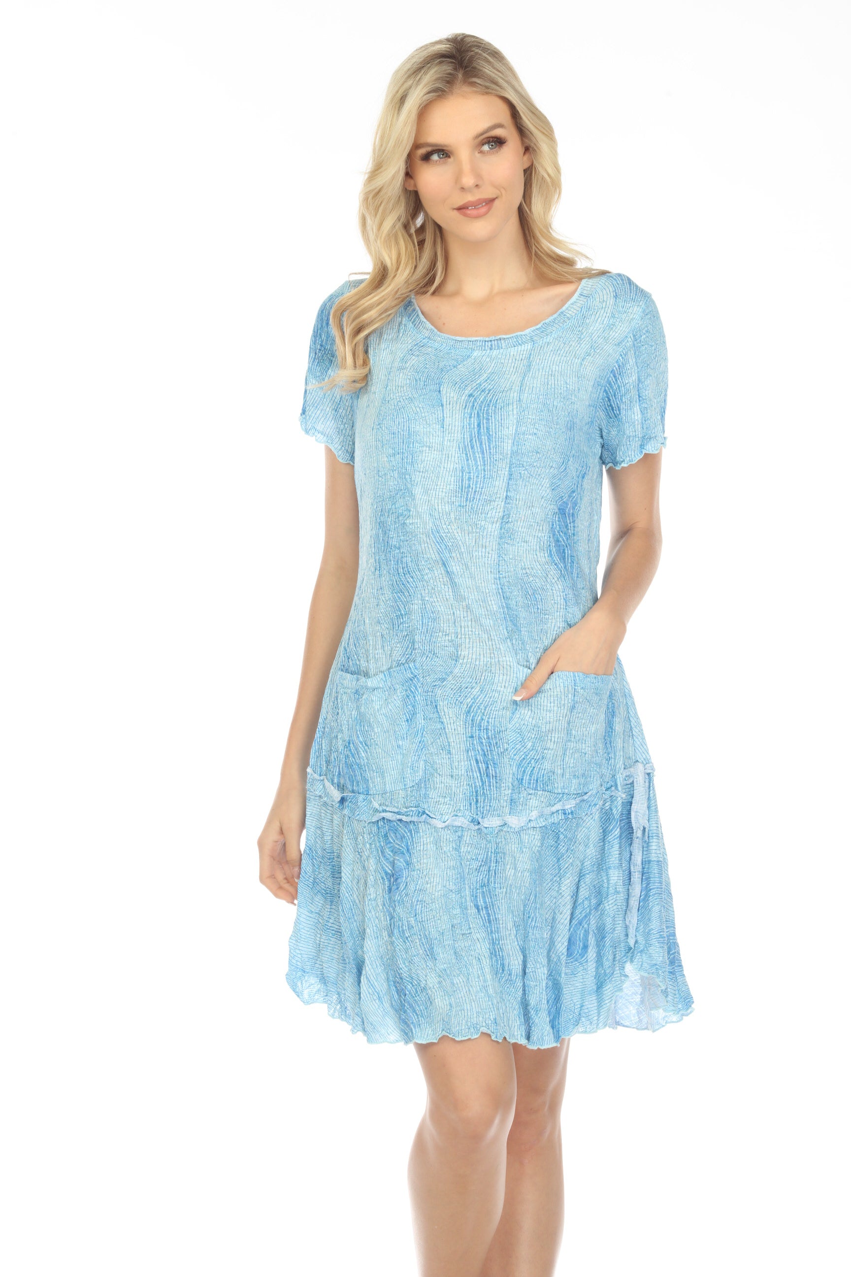 Riley Dress - Wispy Sky - CARINE