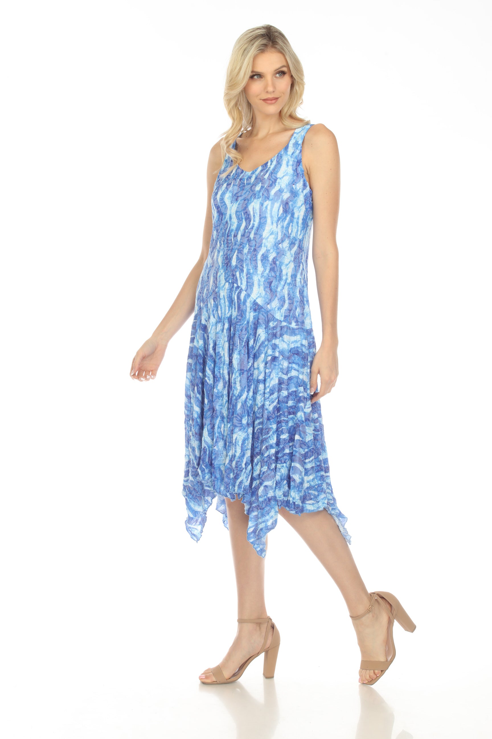 Priscilla Dress - Sapphire Ribbons - CARINE