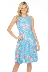 Veronica Dress - Aurora Swirl - CARINE