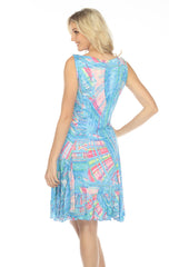 Veronica Dress - Auora Swirl - CARINE