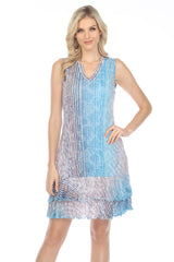 Laurie Dress - Blue Cascade - CARINE