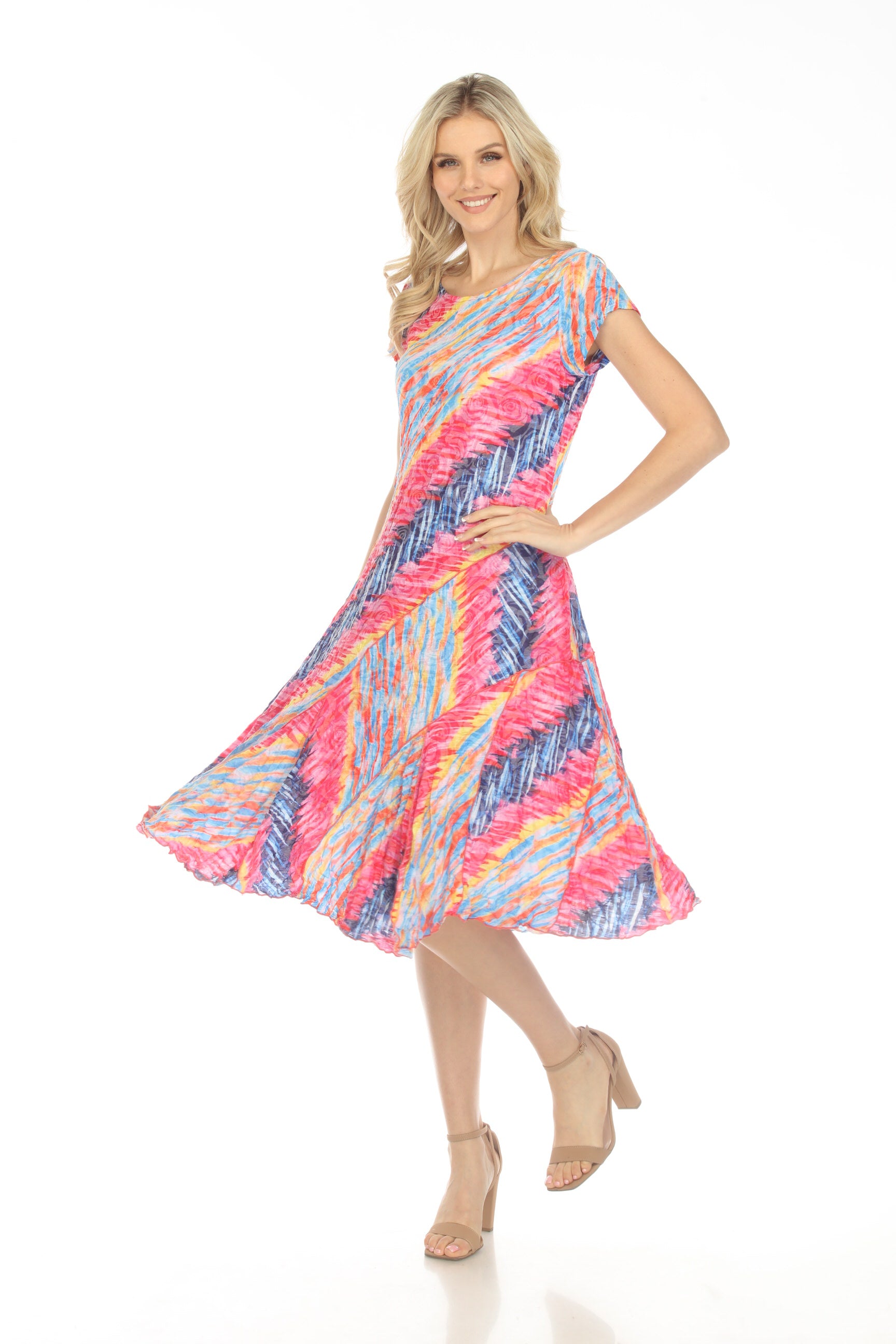 Gwen Dress S/S - Color Zone - CARINE