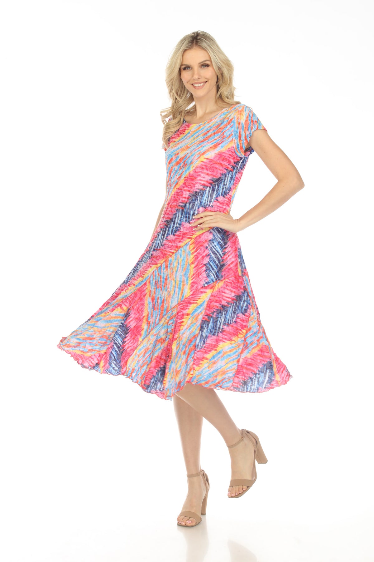 Gwen Dress S/S - Color Zone - CARINE