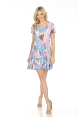 Dakota Dress - Palm Twilight - CARINE