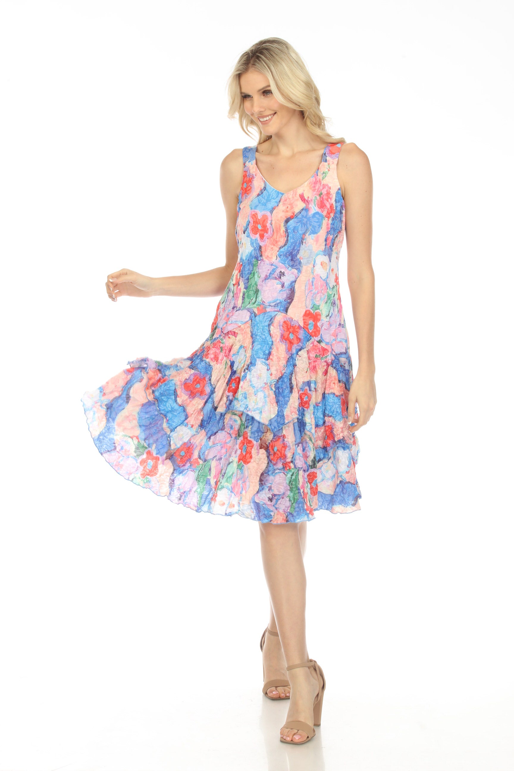 Paige Dress - Vibrant Blooms - CARINE