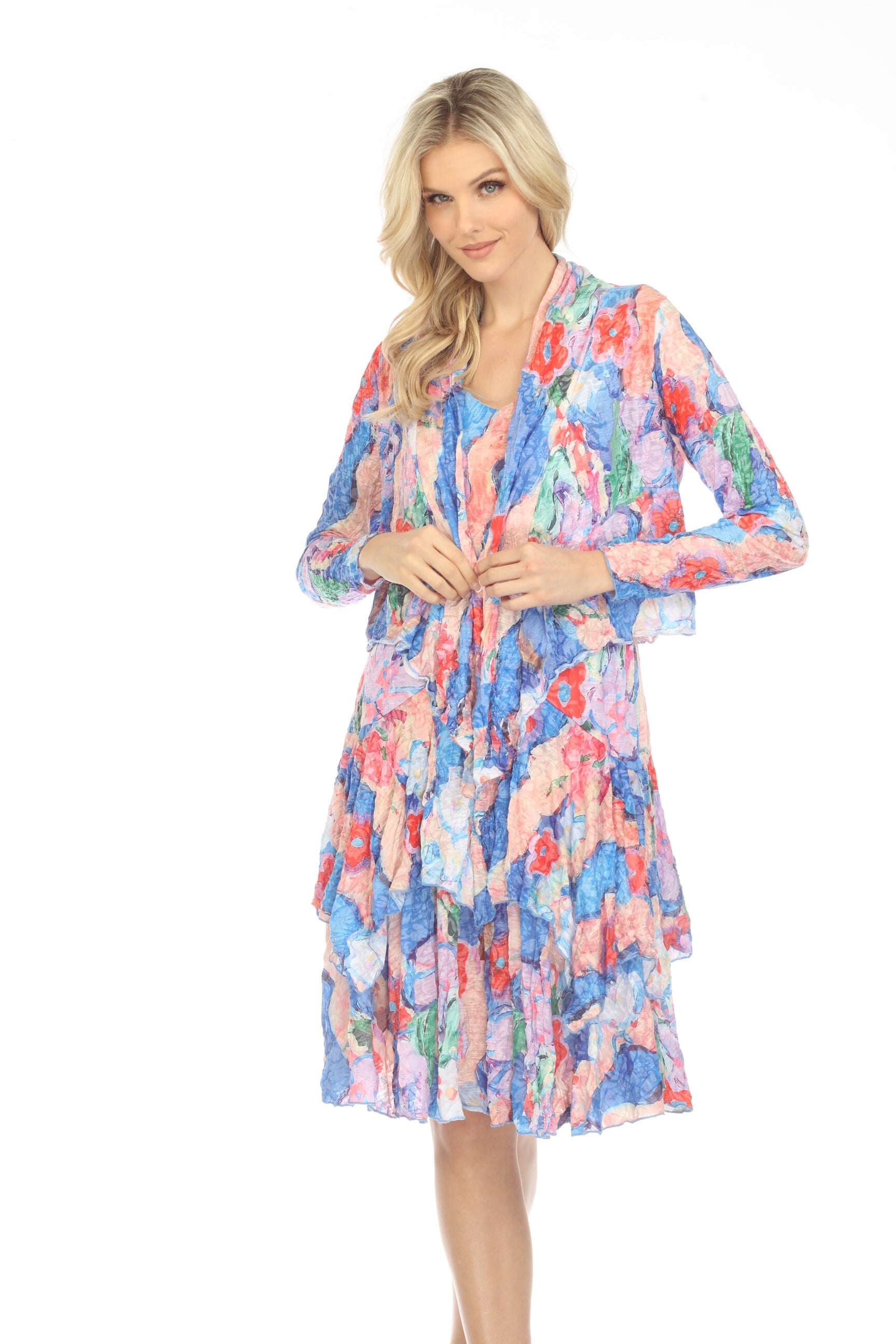 Claire Cardigan - Vibrant Blooms - CARINE