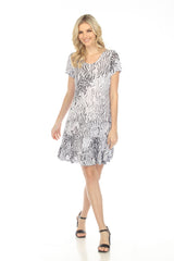 Dakota Dress - Contrast Lines - CARINE