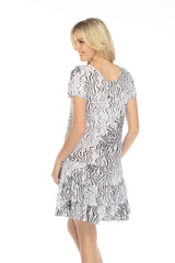 Dakota Dress - Contrast Lines - CARINE