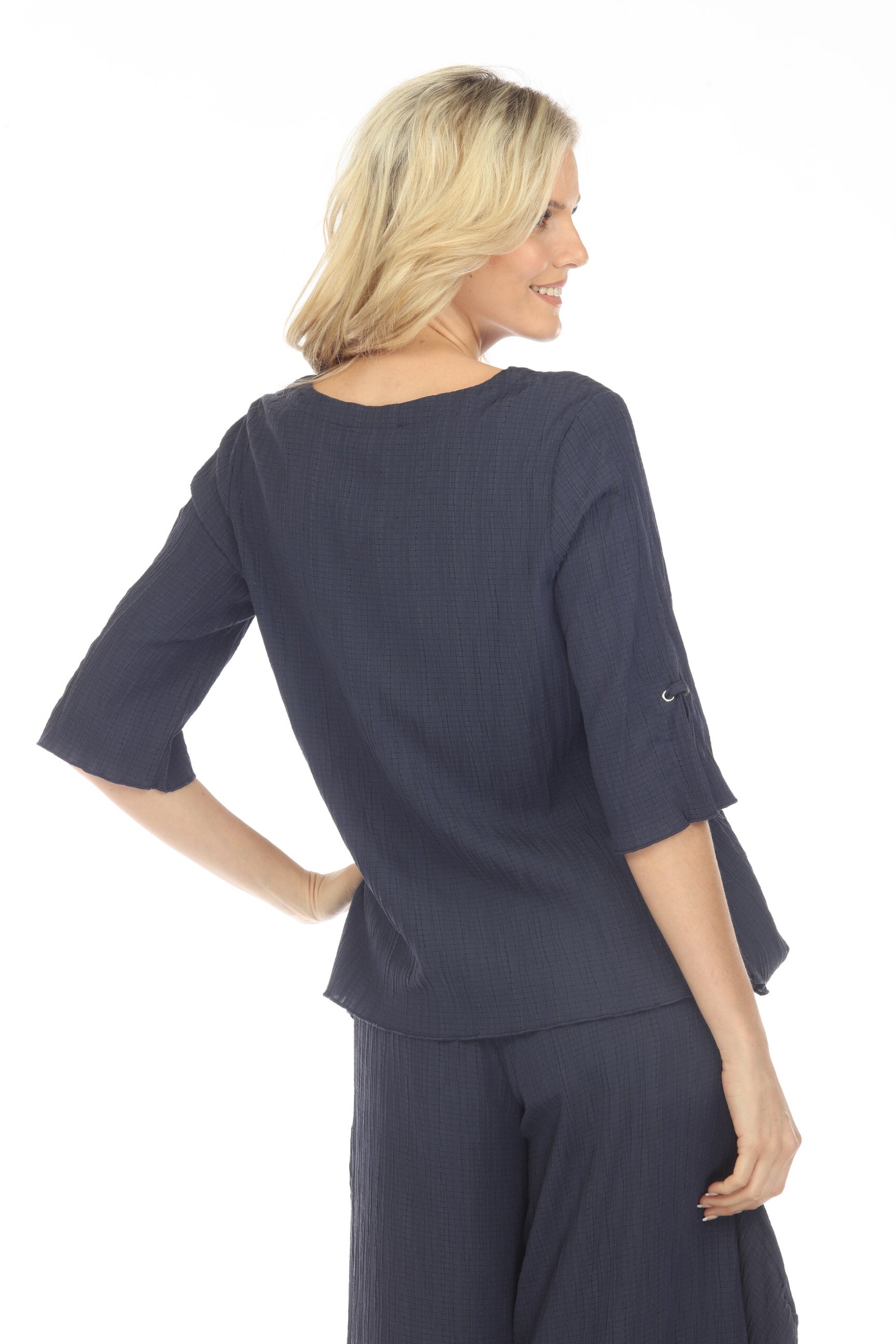 Asymmetrical Drawstring Tunic - CARINE