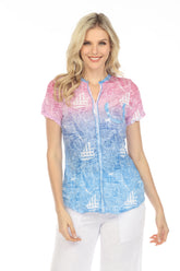 Pamela Top S/S - Harbor Horizon - CARINE