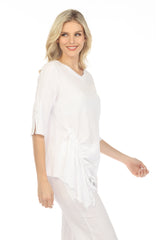 Asymmetrical Drawstring Tunic - CARINE
